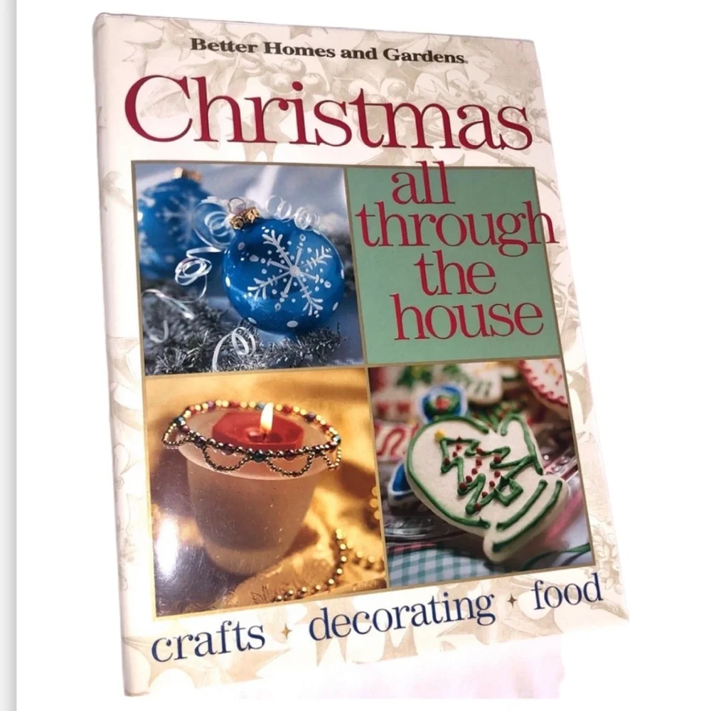 CHRISTMAS ALL THROUGH THE HOUSE HARDCOVER BOOK and COOKBOOK